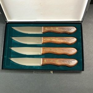 New in Box 4-pc Steak Knife Set, Made in Brazil